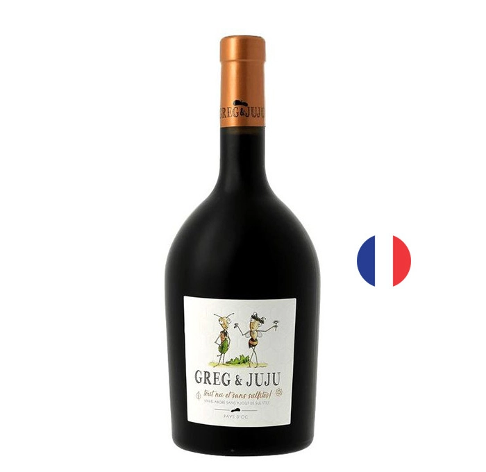 Вино Червено Грег & Жужу Мерло Руж Без Сулфити 0.750 - Champagne Wine Shop