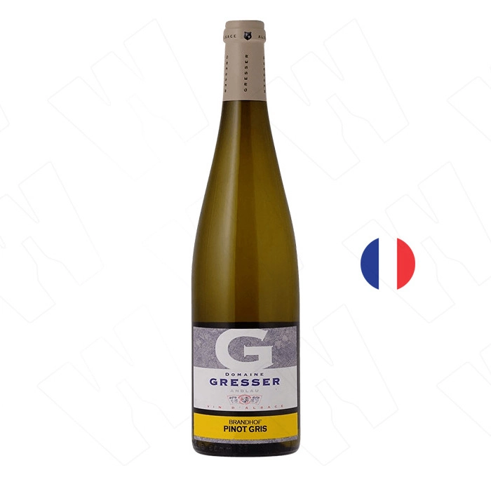 Вино Бяло Домейн Гресер Брандхоф Пино Гри 2018 0.750 - Champagne Wine Shop