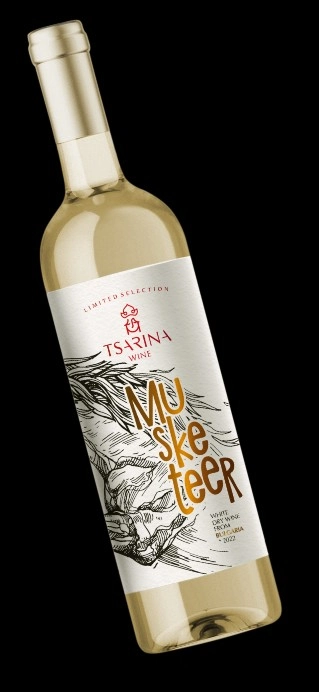 Вино Бяло Царина Мускетар 0.750 - Champagne Wine Shop