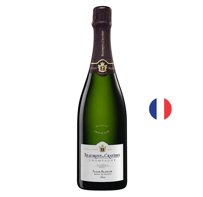 Вино Шампанско Бомон де Крейер Фльор Бланш 2016 0.750 Л - Champagne Wine Shop
