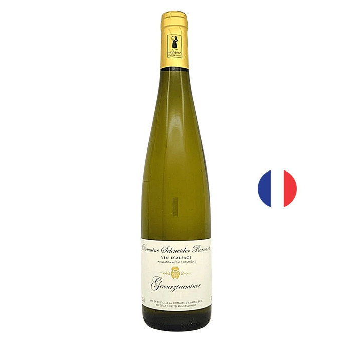 Вино Бяло Домейн Шнайдер Бернар Гевюрцтраминер 2022 0.750 - Champagne Wine Shop