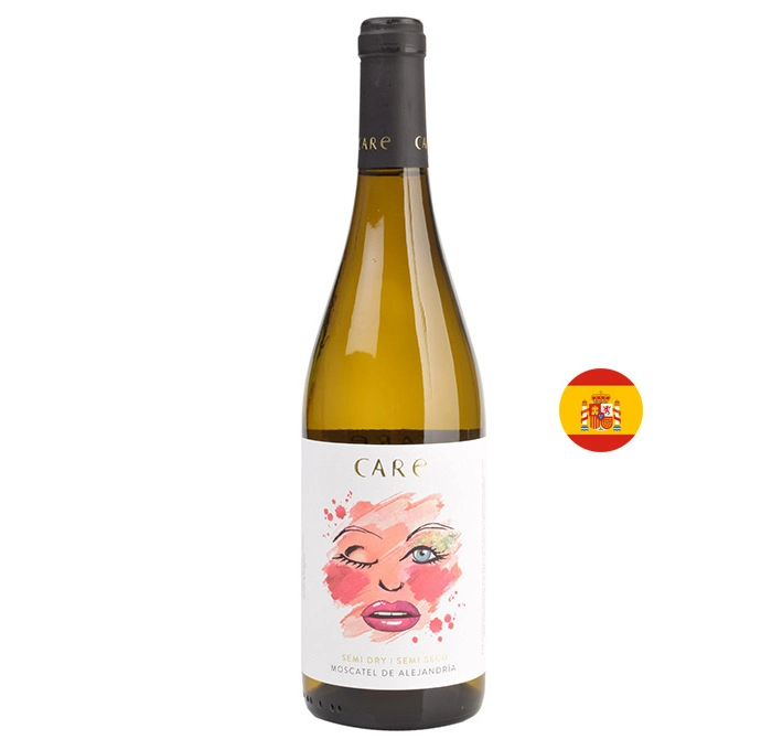 Вино Бяло Каре Москател Семи Драй 0.750 - Champagne Wine Shop