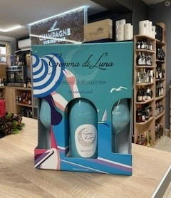 Вино Просеко Джема Ди Луна Сет 2 чаши 0.750 - Champagne Wine Shop