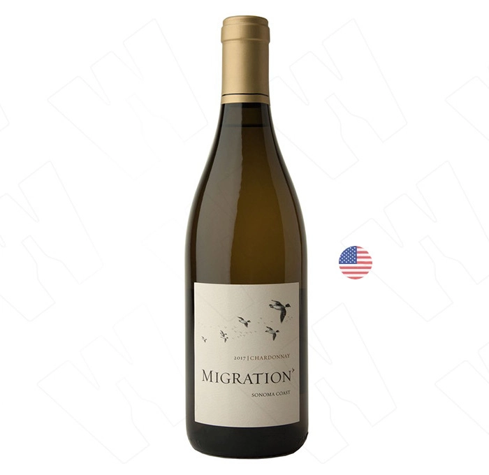 Вино Бяло Дъкхорн Мигрейшън Сонома Коуст Шардоне 2017 0.750 - Champagne Wine Shop