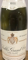 Вино Бяло Ламблин Шабли Гран Крю Ле Кло 2018 0.750 - Champagne Wine Shop