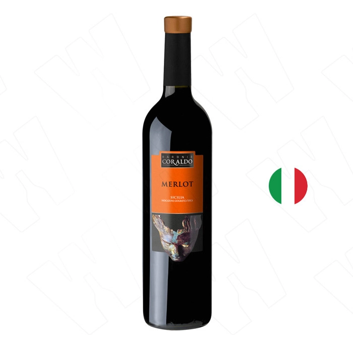 Вино Червено Бароние Коралдо Мерло Терре Сицилиане 2018 0.750 - Champagne Wine Shop