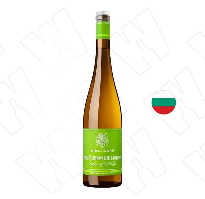 Вино Бяло Мидалидаре Синержи Совиньон блан /Пино гри 0.750 - Champagne Wine Shop