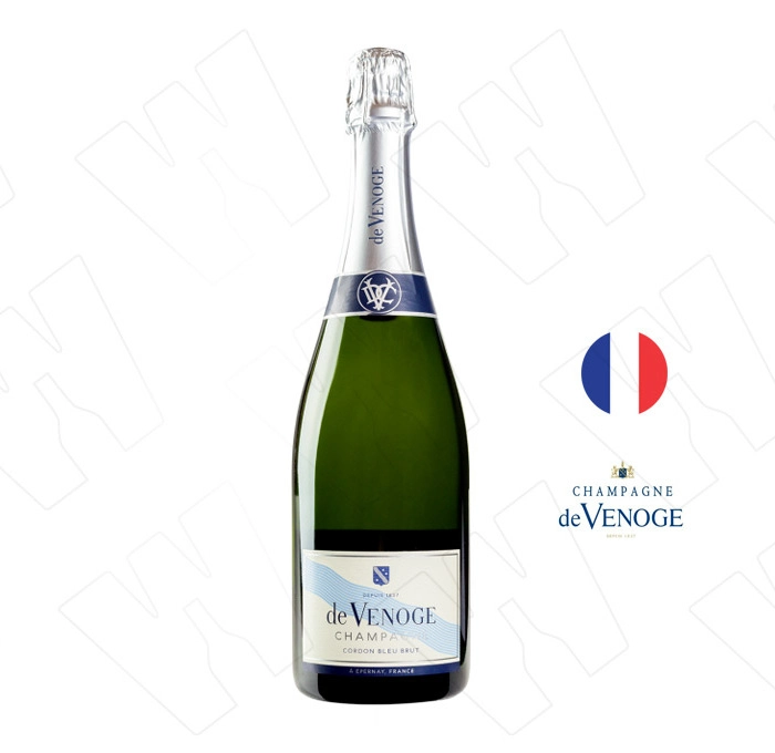 Вино Шампанско Де Венож Кордон Бльо Брут 0.750 - Champagne Wine Shop