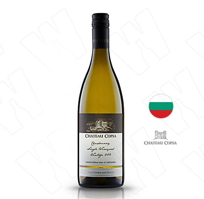 Вино Бяло Шато Копса Шардоне Сингъл Винтидж 2023 0.750 - Champagne Wine Shop