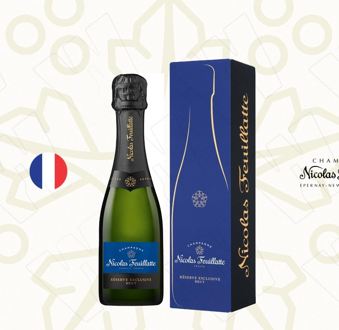 Вино Шампанско Никола Резерв Ексклузив Брут Франция 0.2 Л - Champagne Wine Shop