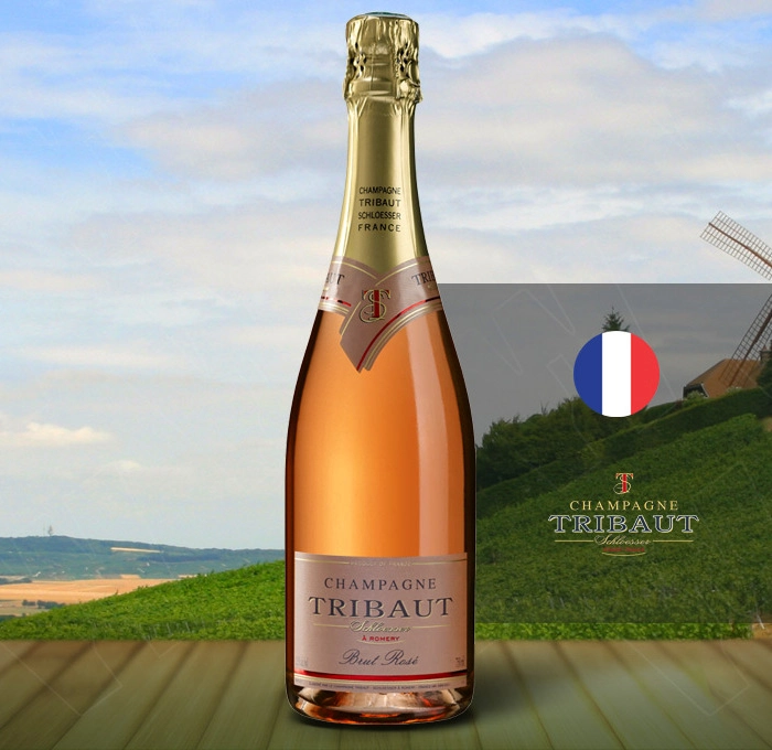 Вино Розе Шампанско Трибо Брут Розе N.V. 0.750 - Champagne Wine Shop