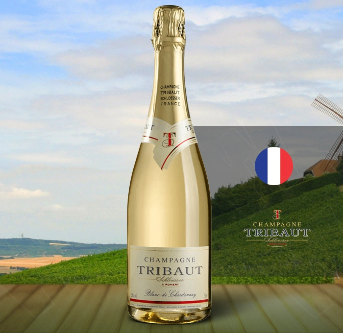 Вино Шампанско Трибо Блан Де Шардоне 0.750 Л - Champagne Wine Shop