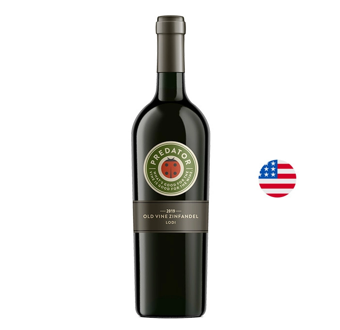 Вино Червено Олд Вайн Зинфандел Лоди Предатор 2019 0.750 - Champagne Wine Shop