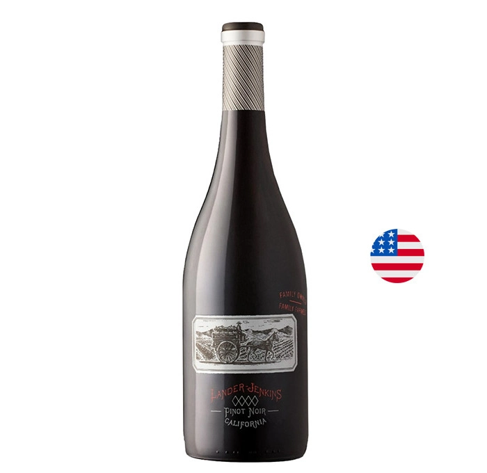 Вино Червено Ландер Дженкинс Пино Ноар Калифорния 2018 0.750 - Champagne Wine Shop