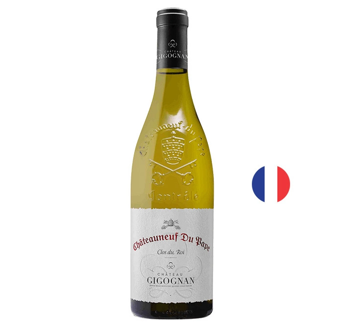 Вино Бяло Шато Жигонан Блан Шатоньоф дю Пап Кло дю Роа 2018 0.750 - Champagne Wine Shop