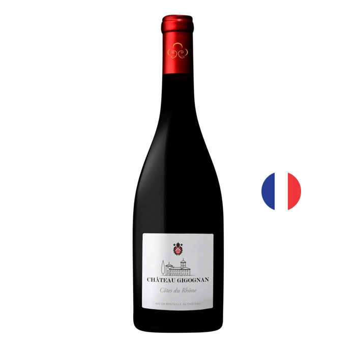 Вино Червено Шато Жигонан Кот дю Рон 2019 Сан Суфре 0.750 - Champagne Wine Shop
