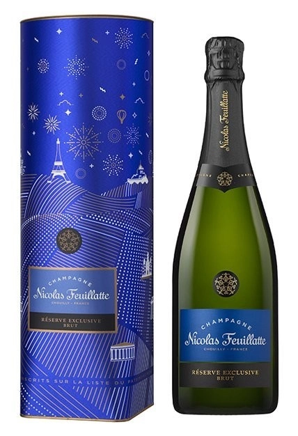 Вино Шампанско Никола Резерв Eксклузив Брут подаръчна кутия N.V. 0.750 - Champagne Wine Shop