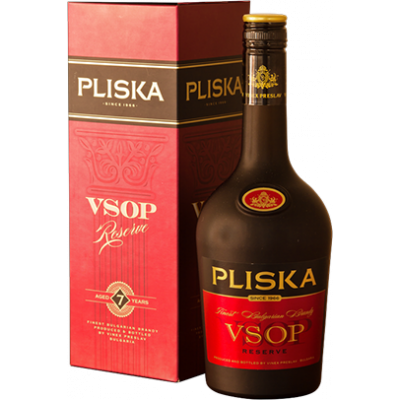 Бренди Плиска резерва VSOP 7 г. 0.700 - Champagne Wine Shop