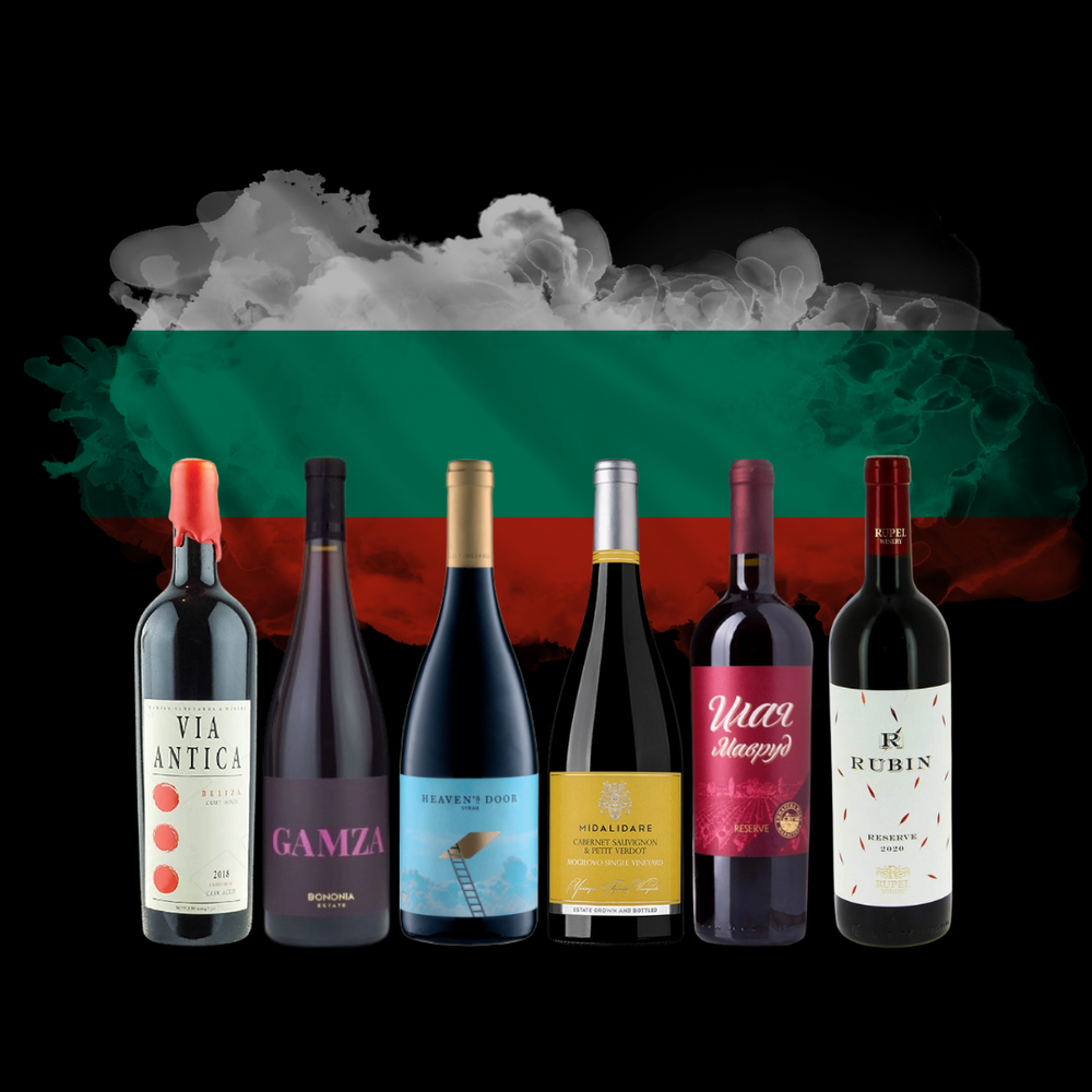 Селекция 6 бут. Българско червено вино + безплатна доставка - Champagne Wine Shop
