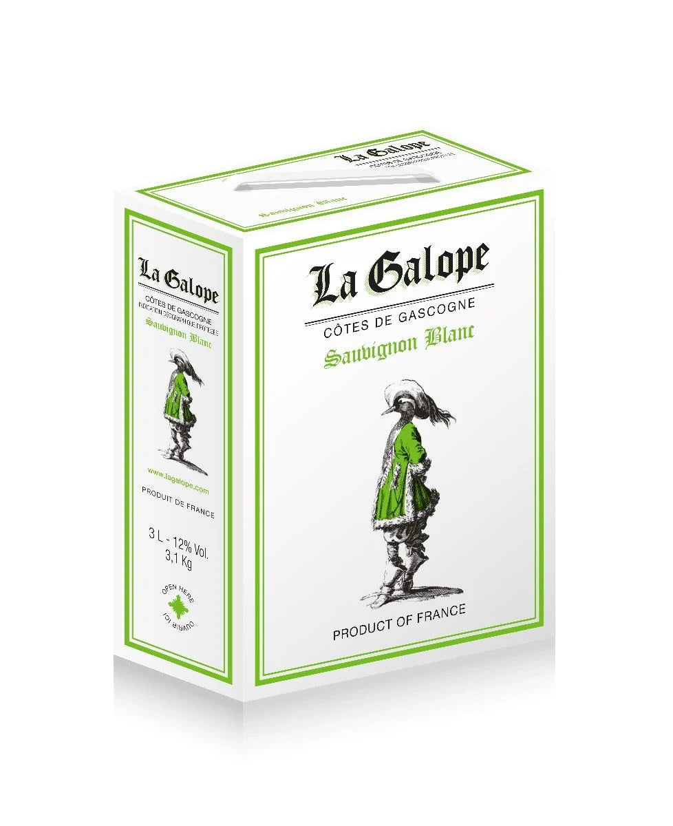 Вино Бяло Ла Галоп Совиньон блан бек ин бокс 3.0