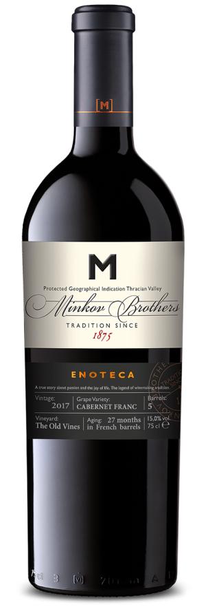Вино Червено Братя Минкови Енотека Каберне Фран 0.750